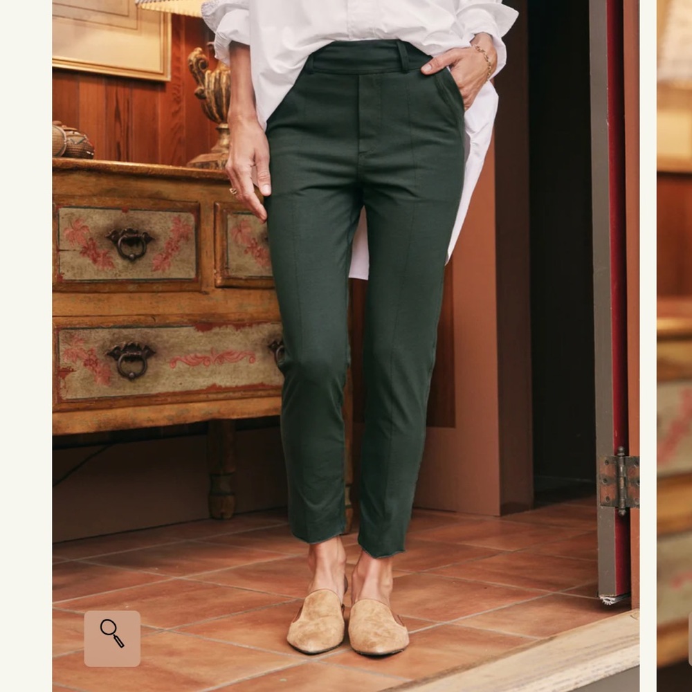 Elegant Green Women's Pants